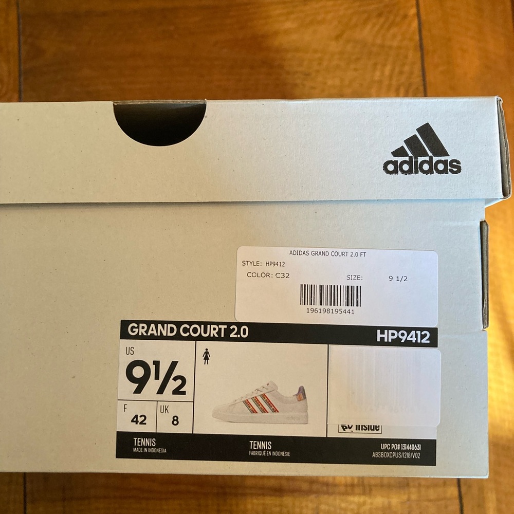 SOLD FARM Rio x Adidas Grand Court 2.0 Tennis Shoe Sneaker Footwear White EU 42 - Picture 12 of 12